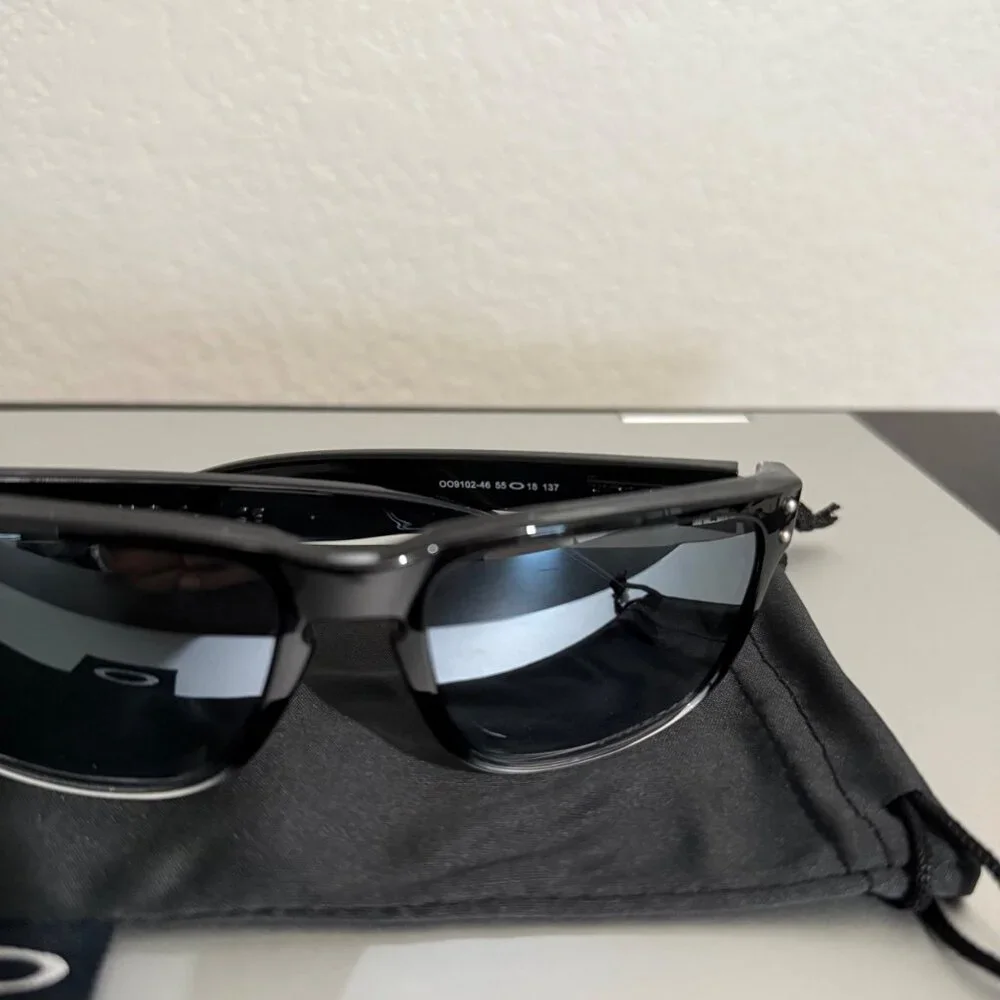 OO9102 Oakley Holbrook Two Tone Polished Frame Prizm Polarized Reflective Silver - Picture 3 of 6